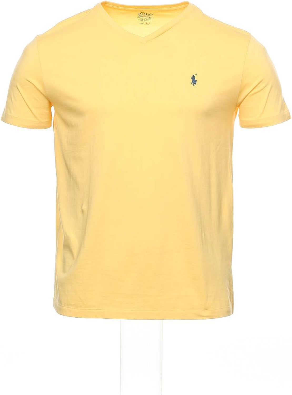 Amazon.com: Polo by Ralph Lauren Yellow V-Neck T-Shirt , Size Large: Clothing