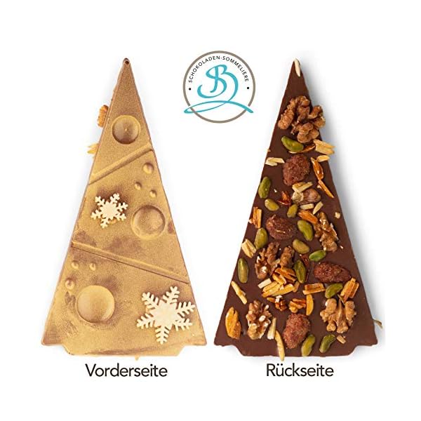 Weihnachtsschokolade Tannenbaum Vollmilch Nuss von Schokoladen