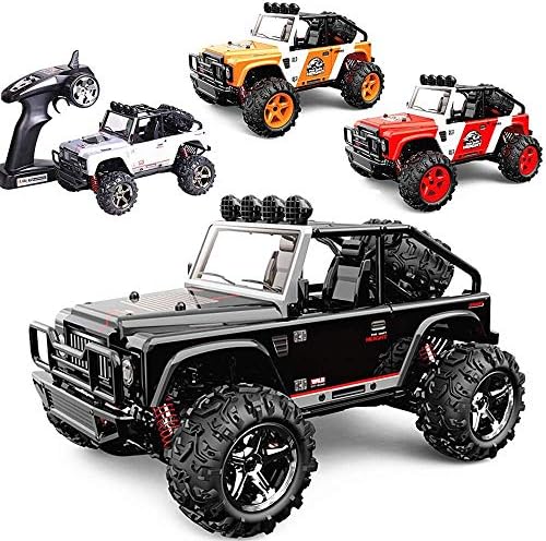 MJY Outdoor Educational Toys，Remote Control Car High Speed Off Road Vehicle 1:14 Scale 4Wd 26+All Terrain Rc Car Truck Buggy for Kids and Adults, Drift Remote Control Car, Kids Toys,Black,Orange