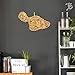 Totally Bamboo Destination Maui Serving and Cutting Board, Includes Hang Tie for Wall Display