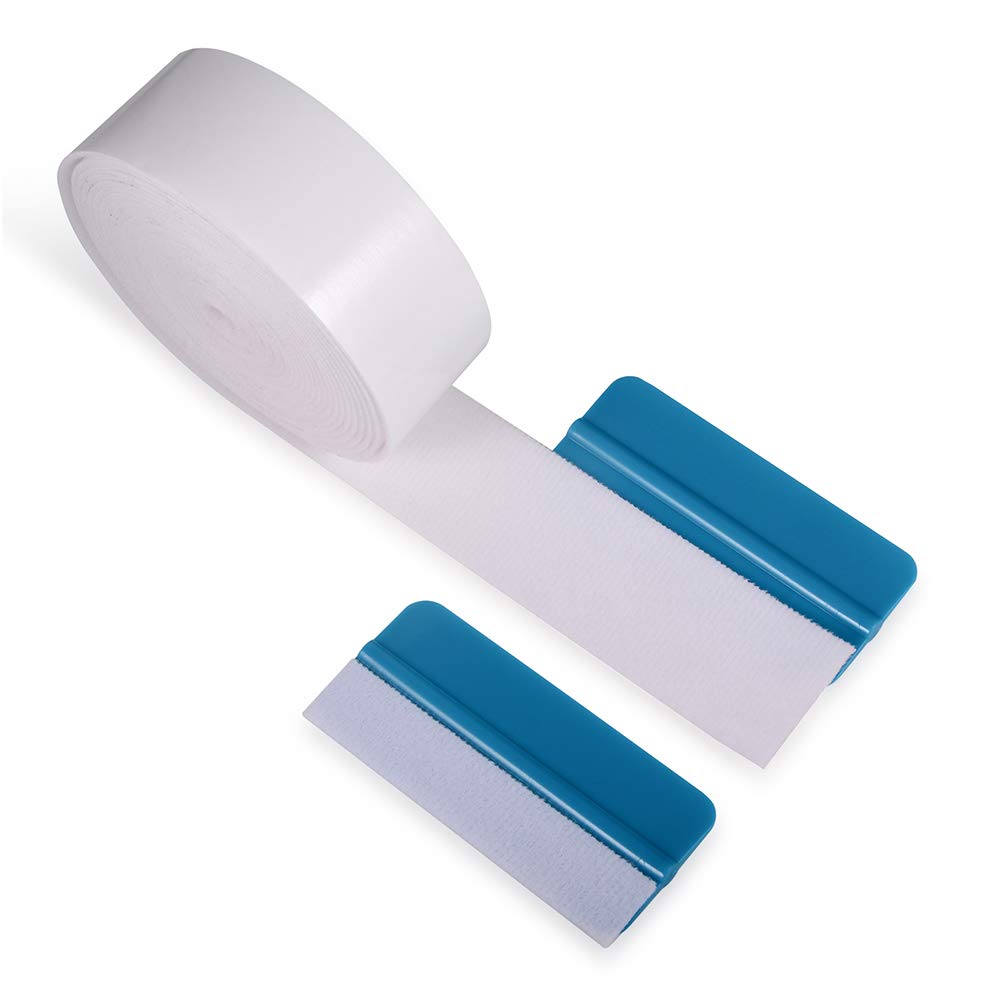 197" (500CM) Length White Self-Adhesive Soft Fiber Felt Roll for Felt Edge Squeegee Replacement Accessories Vinyl Applicator: Industrial & Scientific