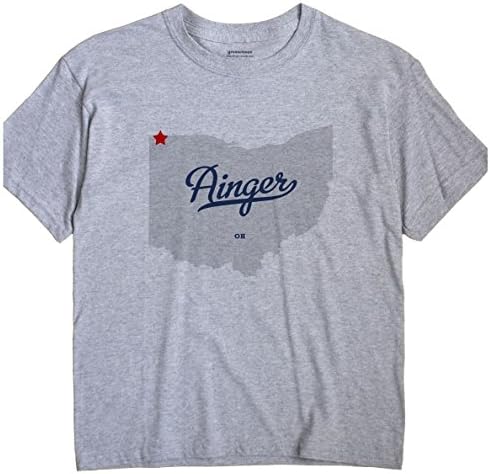 Ainger Ohio OH MAP GreatCitees Unisex Souvenir T Shirt