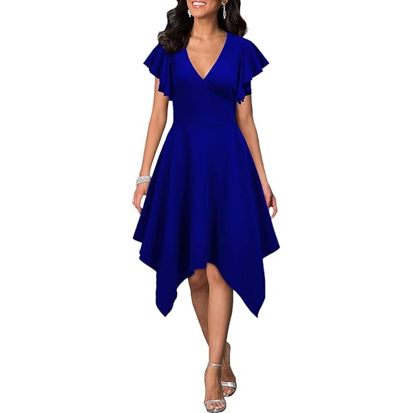 Amazon.com: WOOSEA Women's Sleeveless Halter Neck Formal Dress Hem  Asymmetrical A Line Party Cocktail Dress Black : Clothing, Shoes & Jewelry