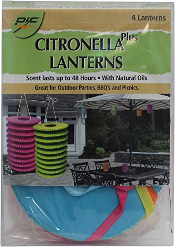 Pic Mosquito Repellent Citronella Plus Paper Lanterns (4 Pack) - Thumbnail 3