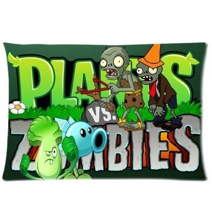 Hertanercase Plants vs Zombies Custom Zippered Soft Pillow Cases 20x30 (Two sides)
