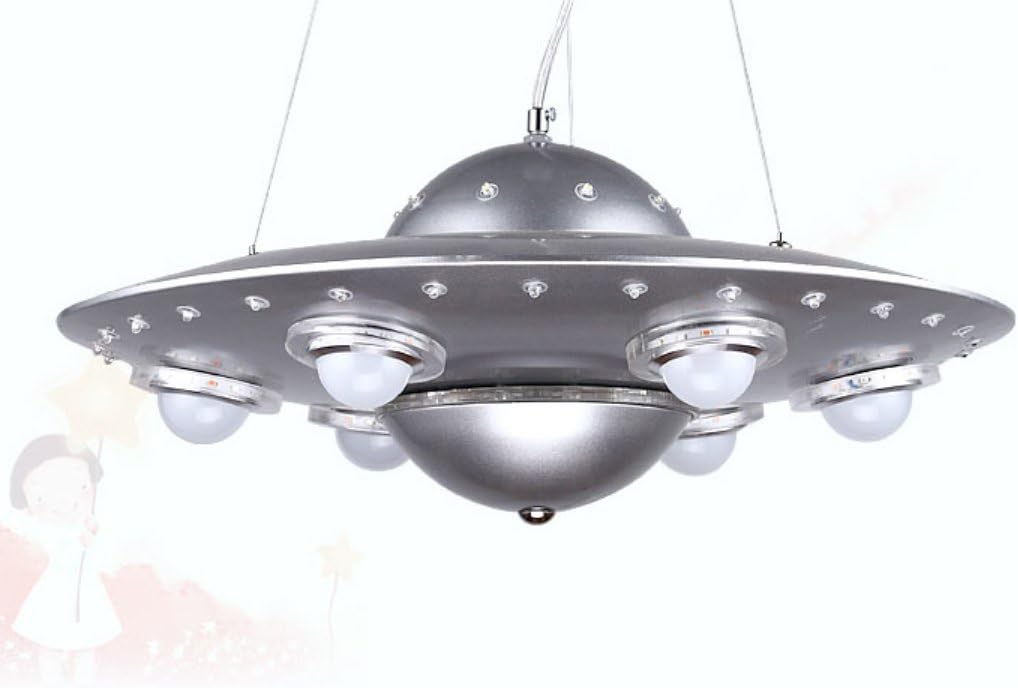 Owow, Easy Miracle Bar and Young Kühlen UFO UFO Cartoon Children's Room Modern LED Pendant Lights Ceiling Lights for Living Room Boy or Girl Fantasy Decoration, 50 x 10 cm [Energy Class A+++]
