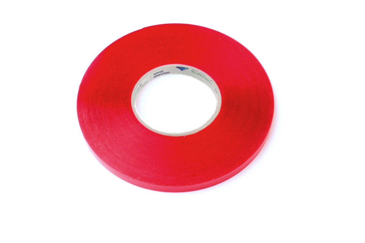 BONUS Eurotech 2BS40.00.0012/010A# 0 Double Sided Self Adhesive Foamed Acrylic Tape, Acrylic Based Adhesion On Both Sides, Width 12 m, Length 10 m, Total Thickness 0.5 mm, Transparent