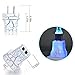 Crack LED USB Quick Charger Station 2A LED Glow Wall Charger Dual USB Power Adapter Travel Home Charger for iPad mini/ iPhone 5,5s,6,6 plus/ Samsung Galaxy S4,S5,S6 - Night light function (blue)