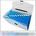 Shuter 13-Pockets A4 Expanding Accordion File Folder with Handle, Buckle Closure and Subject Labels.(Blue)