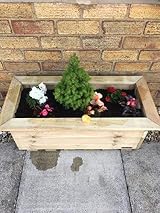 Simply Wood Signature Tanilised Trough Planter Extra Large Garden 83x40cm view 8