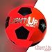 Light Up Action Soccer ball Silver Edition VALUE PACK Traditional Size 5
