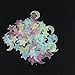 Cute Wall Sticker Glow Star, 100PC Kids Bedroom Fluorescent Glow In The Dark Stars Moons Wall Stickers DIY Wall Decal Home Decor