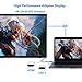 USBC to HDMI Adapter Female, LAM USB Type C to HDMI Cable 15CM/6inch, Thunderbolt 3 Compatible MacBook Pro, iMac Pro, Surface Book 2, Chromebook Pixel, Samsung S8/S8+/S9/Note8 (Female, Red)