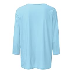 3/4 Sleeve for Women Casual Tops Women's 3/4 Sleeve