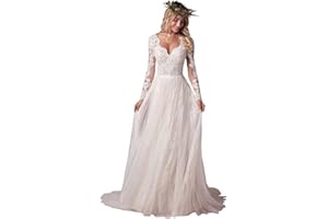 RAOMIAO Mermaid Wedding Dresses for Bride 2024 Lace Bridal Gowns Beach Bridal Dress for Wedding Gowns