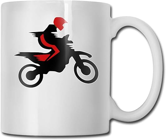 Amazon Co Jp モトクロスライダー2のシルエット男性用セラミックコーヒーマグカップ男性女性男の子夫妻11オンス ホーム キッチン