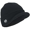The Vintage Year Plain Sports Visor Billed Knit Radar Cuff Beanie