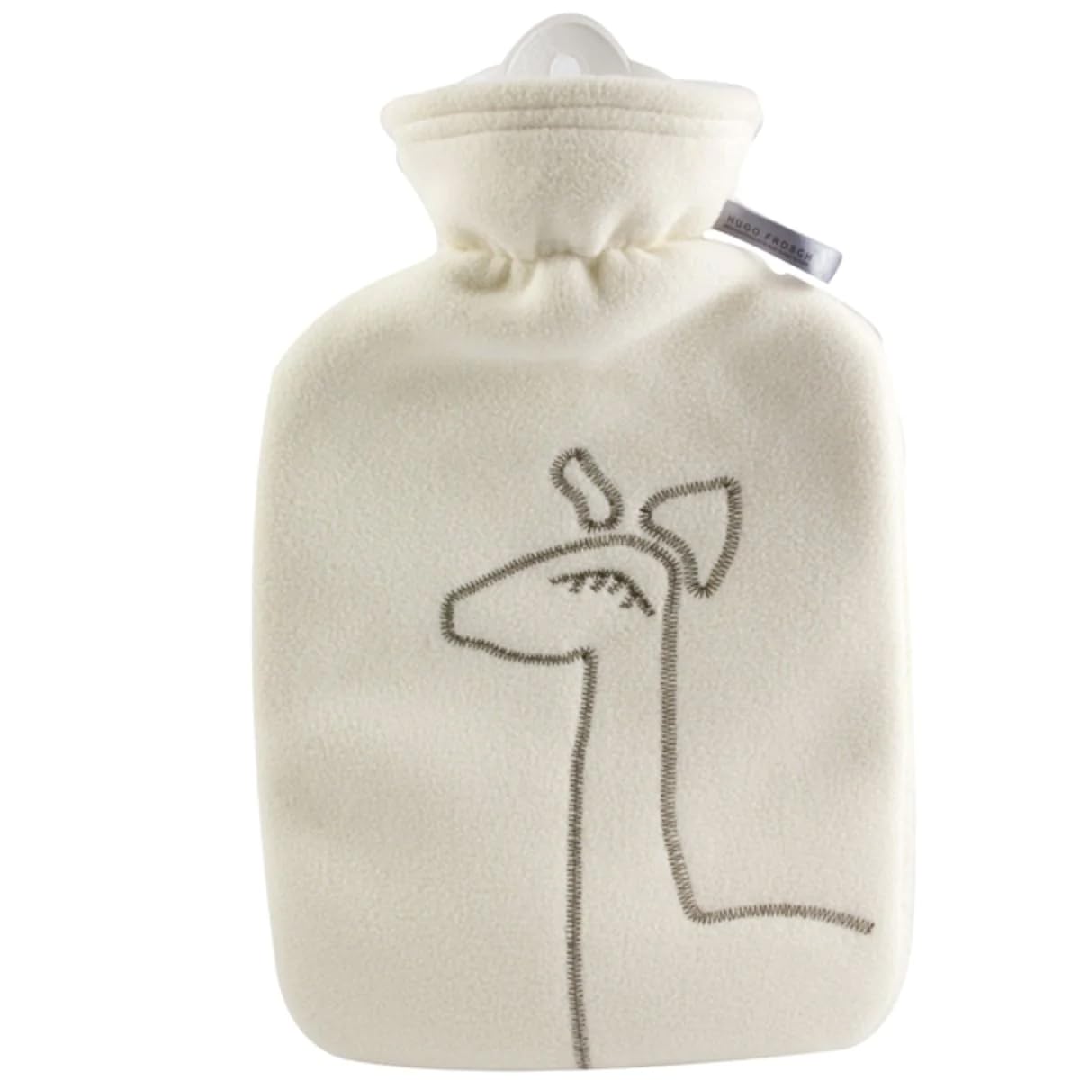 Hugo Frosch Hot Water Bottle classic 1,8 ltr. double fleece with Cover White