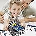 DAYE Remote Control Building Blocks Car Set RC Tracked Racer Building Blocks Kits High Speed Cars, Learning, STEM Toys for Kids Age 6, 8, 9, 12 and 14 Year Old Best Educational Building Blocks (Blue)
