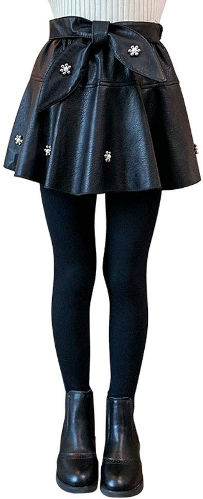 Amazon Gold Carp 女の子 裏起毛 スパッツ 秋冬 レギンス付きスカート ミニスカート フレアースカート裏毛伸縮性 保暖 パンツ レギンス 可愛い おしゃれ キッズ 夏 中学生 小学生 女の子 レギンス 通販