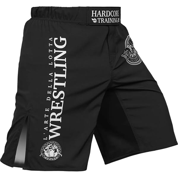 ウエイトトレーニング MMA shorts Amazon.com: Hardcore Training Fight Shorts Recruit Black Green Red