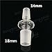 Doradus 18mm Male To 14mm Male Clear Glass Reducer Adapter Connector
