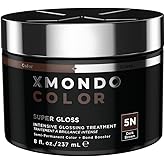 XMONDO Color 5N Dark Brown Color Depositing Mask & Glossing Treatment Infused with Bond Boosters for Nourishment, Revitalize & Repair, Vegan Formula, 8 Fl Oz