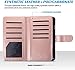 ULAK Compatible with iPhone 8 Plus/iPhone 7 Plus Wallet Case with 9 Card Holder, Premium PU Leather Flip Cover with Magnetic Closure Shockproof Case for iPhone 7 Plus/8 Plus, Rose Gold