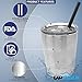UpPeak 8.5 oz. Stainless Steel Cups with Clear Lids and Plastic Straws, 2 Pack, Double Walled Insulated for Hot and Cold Drinks, Travel Tumblers for Coffee, Cold Brew, Water or Smoothies