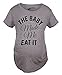 Maternity The Baby Made Me Eat It Funny Announcement Graphic Pregnancy T Shirt Funny Graphic Maternity Tee Funny Food T Shirt Funny Maternity Shirts Dark Grey M