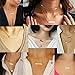 LOYALLOOK Stainless Steel Gold Tone Initial Bar Necklace Alphabet Pendant Necklace 16