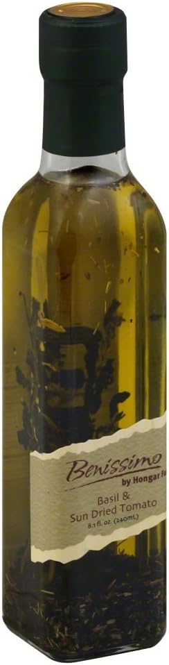 Benissimo Basil and Sun Dried Tomato Oil, 8.1 Ounce - 6 per case.