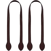 SUPVOX Leather Handles for Handbags Replacement 24 Inch Brown Faux Leather Purse Straps with Stitching Women Shoulder Strap Accessories for Diy Bag Making
