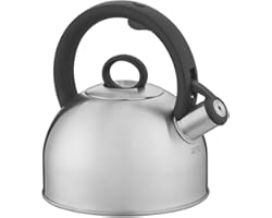 Cuisinart Aura, Silver Stainless Steel Stovetop Tea Kettle, 2 Qt,CTK-SS17N