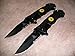 Rogue River Tactical 2X 2 Knives US Marine Corps Don't Tread On Me Spring Assisted Rescue Knife Black Drop Point