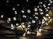 Esky Solar Powered Outdoor LED String Light, 55ft 17m 100 LED Solar Fairy String Lights for Patio, Garden, Christmas, Party, Wedding (Warm)
