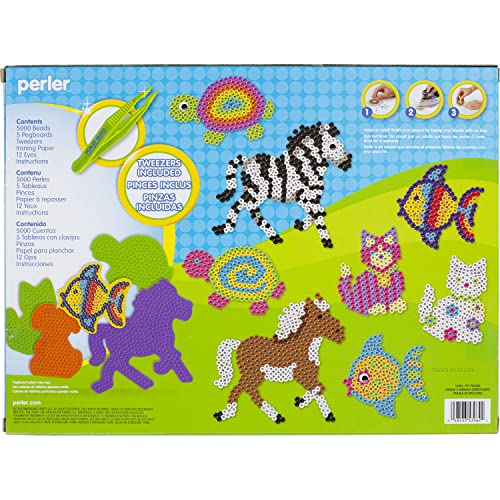 Perler Pet Parade Deluxe Fuse Bead Craft Activity Kit, 5020 Pcs on