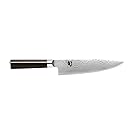 Shun Classic 8” Chef’s Knife with VG-MAX Cutting Core and Ebony PakkaWood Handle; All-Purpose Blade for a Full Range of Cutting Tasks with Curved Blade for Easy Cuts; Cutlery Handcrafted in Japan