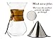 Comfify Pour Over Coffee Maker with Borosilicate Glass Carafe and Reusable Stainless Steel Filter - Manual 30 oz Coffee Dripper Brewer with Real Wood Sleeve