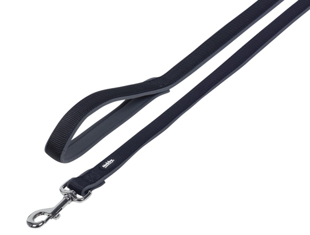 Nobby Classic Preno Dog Lead, 120 cm/25-35 mm, Black/Gray โ image 1