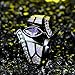 Jiangyue Lady Rings White Fire Opal Purple Cubic Zirconia Black Plated Flower Leaf Bypass Party Jewelry Size 5-10