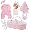Adora Adoption Baby Essentials It's A Girl 16 Girl Clothing Toy Gift Set for 3 Year Old Kids & Up, 8 Piece Its a Girl , Pink
