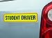 Signs Authority Student Driver Bumper Magnet for New Drivers, Novice or Beginner. Reusable Unlike a Decal or Bumper Sticker. Reflective Magnetic Large Bold Visible Text (Student Driver 6 Pack)