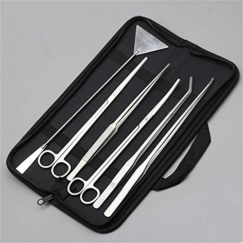 Aquatic Plant Tweezers Scissor Spatula Tool Complete Set of 5 for Aquarium Tank Nourishing Stainless Steel 30cm Aquarium Accessories Terrarium Scaping Gravel Tools Set