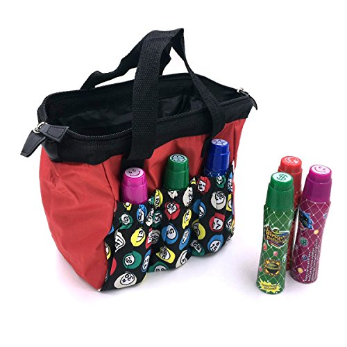Tapp Collections Bingo Dauber 6 Pockets Tote Bag Black Pricepulse