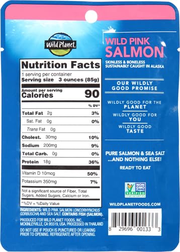WILD PLANET, SALMON, 3 OUNCE, PINK, SALT