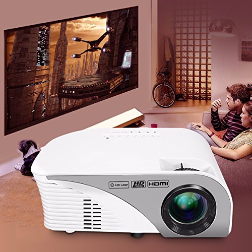 Portable-ProjectorELEGIANT-1200-Lumens-Mini-Multimedia-Home-Theater-LED-ProjectorSupport-Full-HD-1080P-AVVGASDUSB-for-Video-GameMovie-NightFamily-Videos-and-Picture