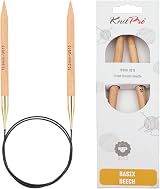 KnitPro Basix Beech Fixed Circular Needles 32 inch 10.00mm