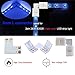 FSJEE 8mm 3528/2835 LED Strip Light Connectors Kits with 10PCS L Shape 2 Pin Right Angle Corner Solderless Connector and 10PCS 2 Pin 8mm Wide LED Solderless Connect Wire for 2835 Single Color Strips