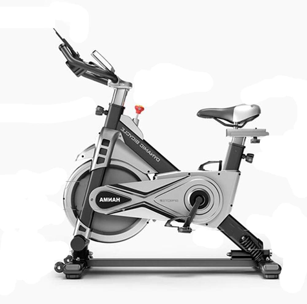 JYKJ Professional Indoor Exercise Bike, Adjustable Handle and Seat, Computer Reading Speed Distance Time Calorie Heart Rate Sensor, Home Rotary Bicycle Aerobic Exercise, Exercise Bike Can Swing